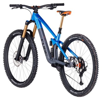 VTT Tout-Suspendu Cube Stereo One77 C:68X SLX 29 Shimano Deore XT 12V 29'' Bleu Gris Actionteam