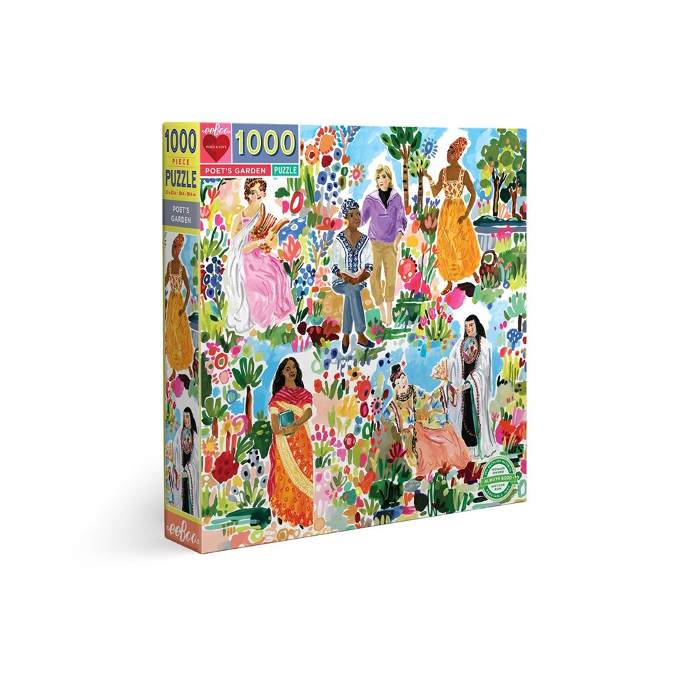 eeBoo - Puzzles - Poet's Garden, 1000 Pc