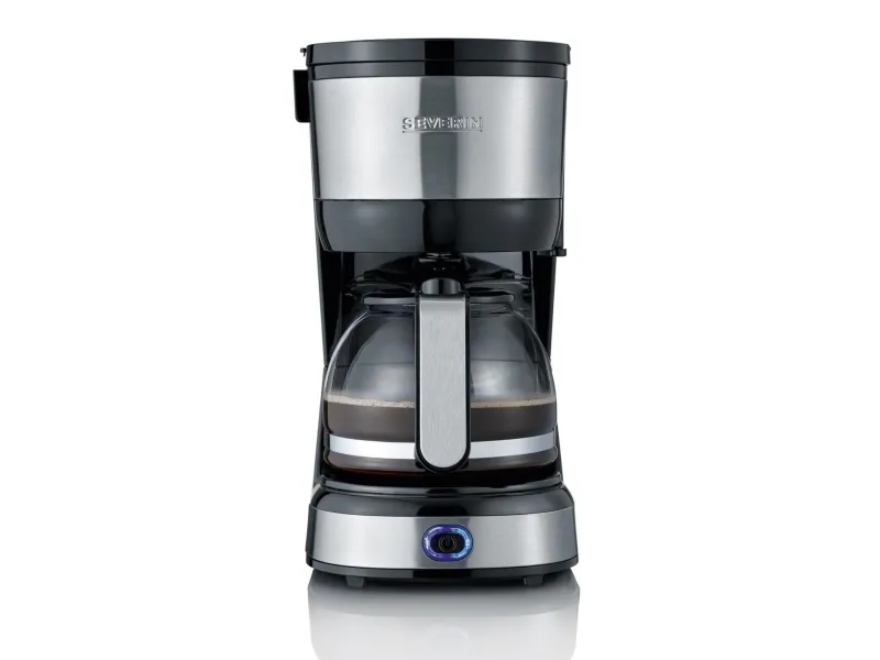 SEVERIN KA 4810 - Kaffemaskine - 10 kopper - rustfrit stål/sort