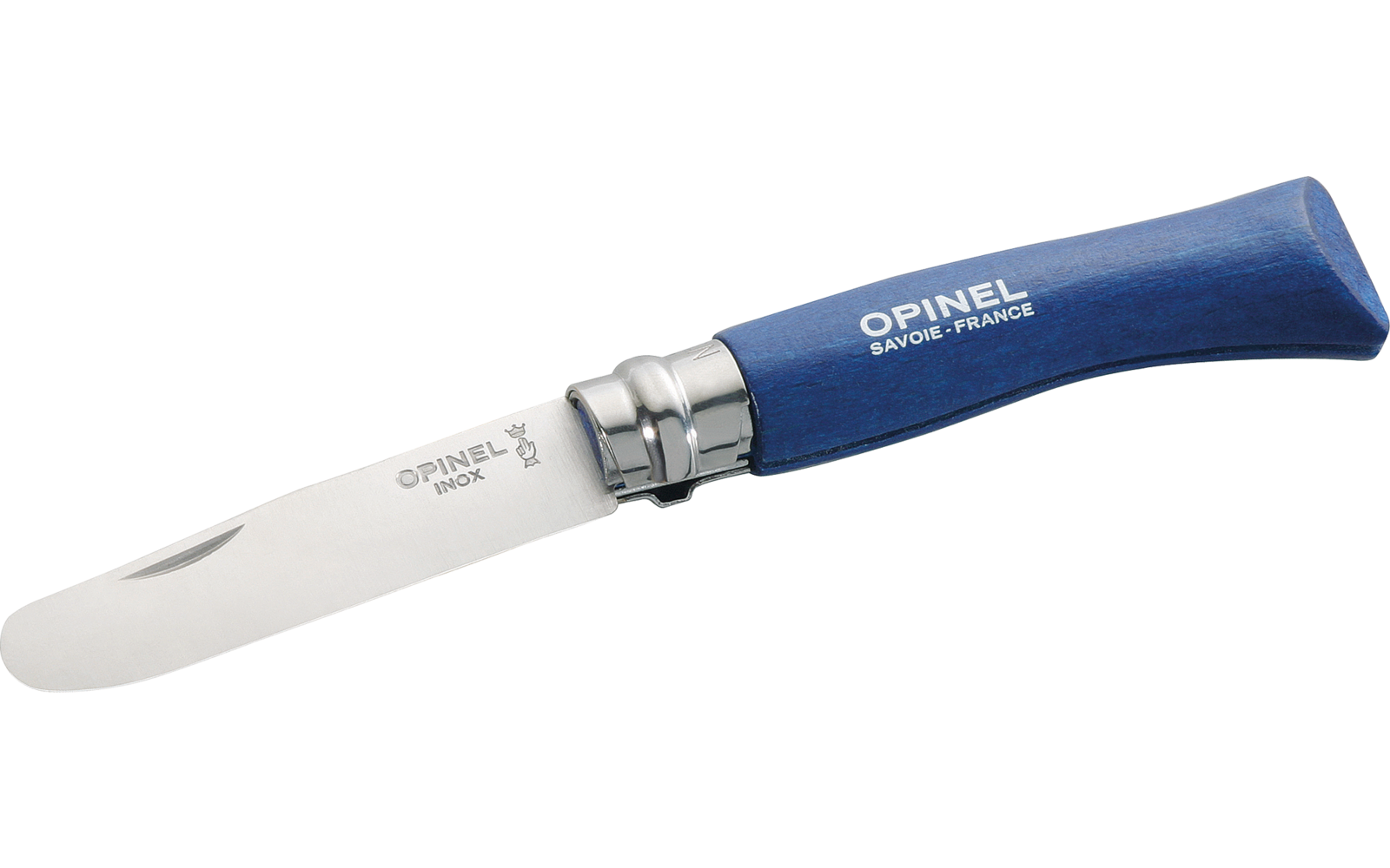Opinel N°07 Taschenmesser für Kinder Klingenlänge 8 cm rot