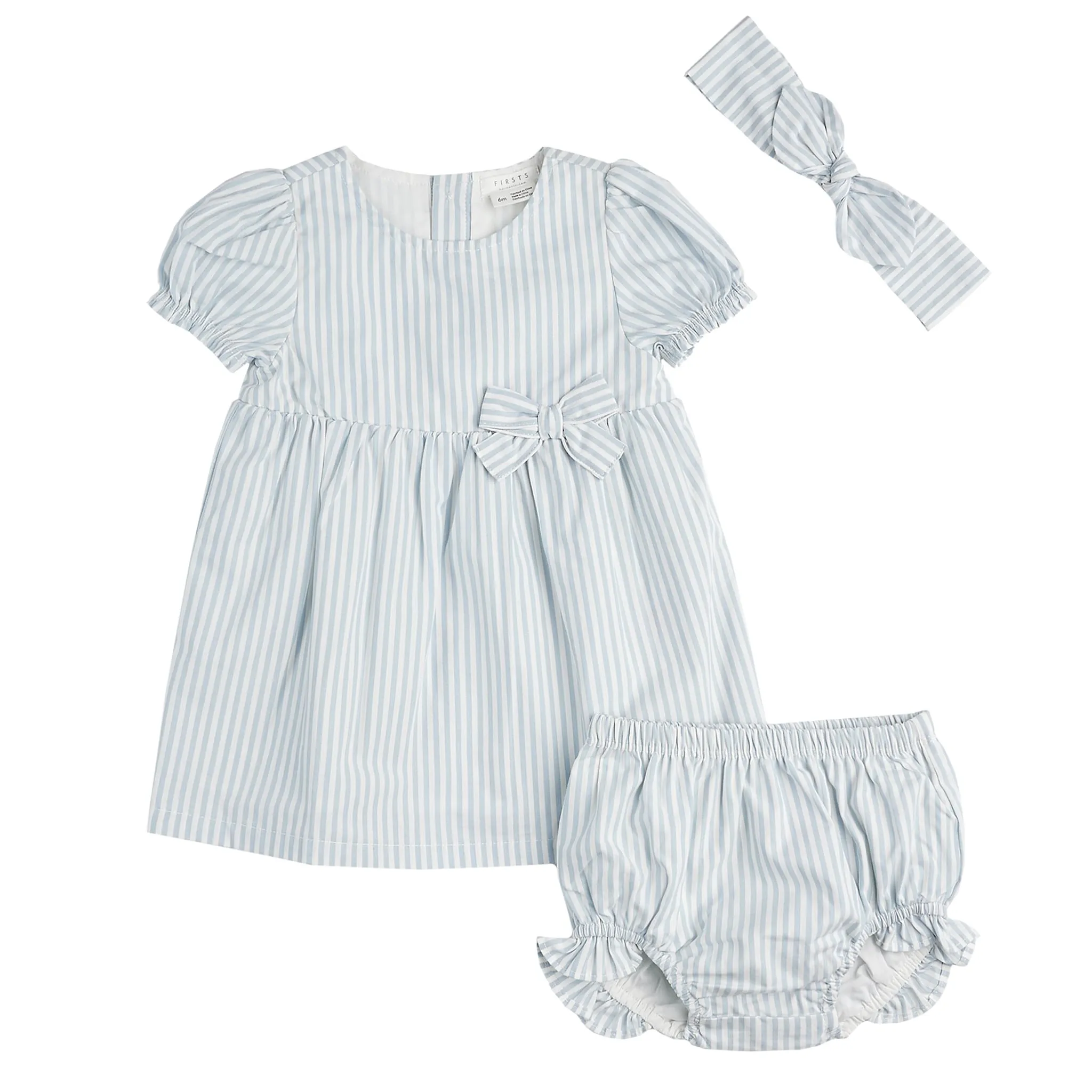 Firsts par Petit Lem Robe Rayée 3-24mois