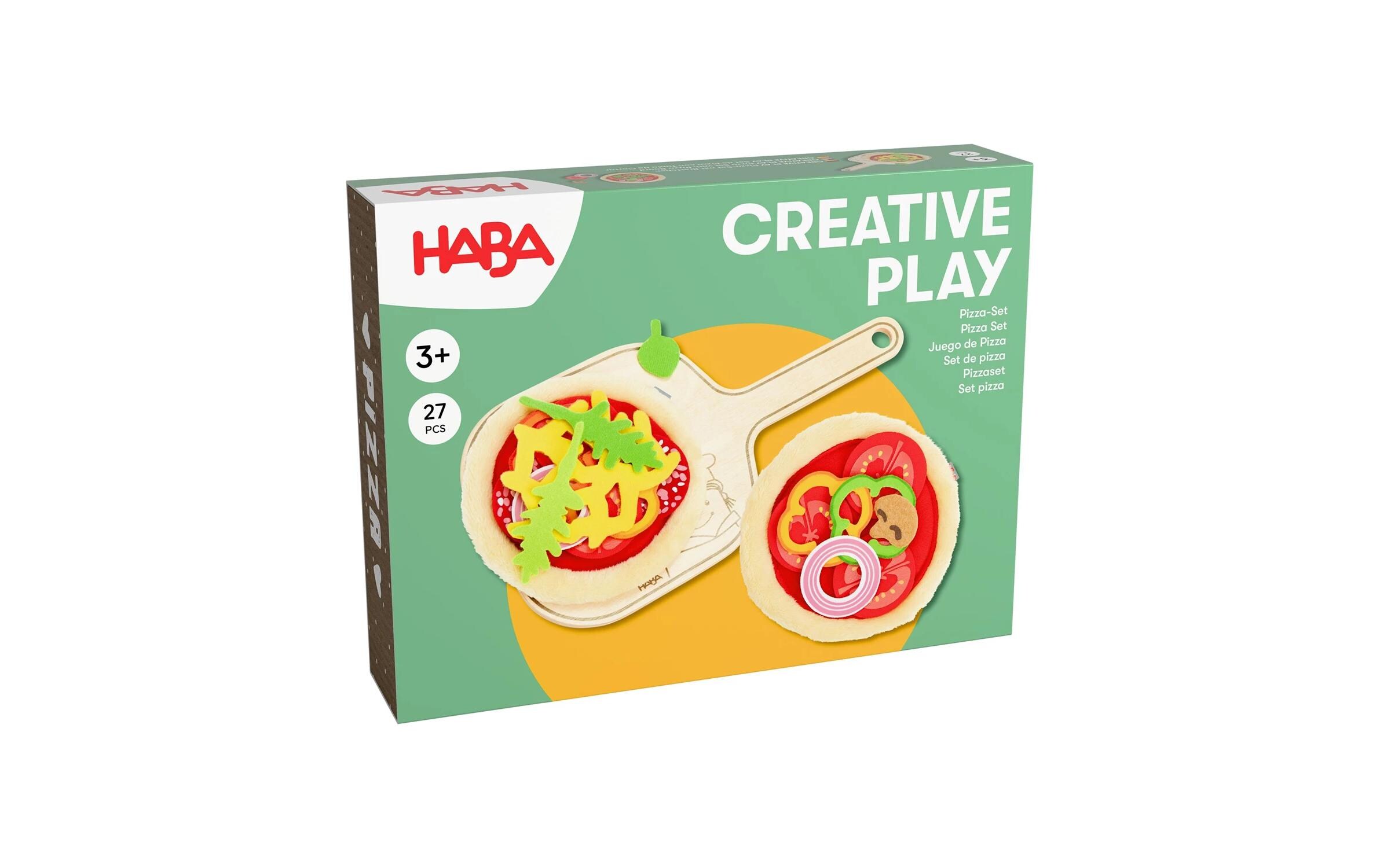 Spiel-Lebensmittel Pizza-Set 27 TeileCreative Play Pizzen aus Stoff