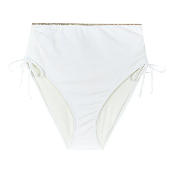 La Nouvelle Bas de Maillot Taille Haute Mona Zèbre | Blanc