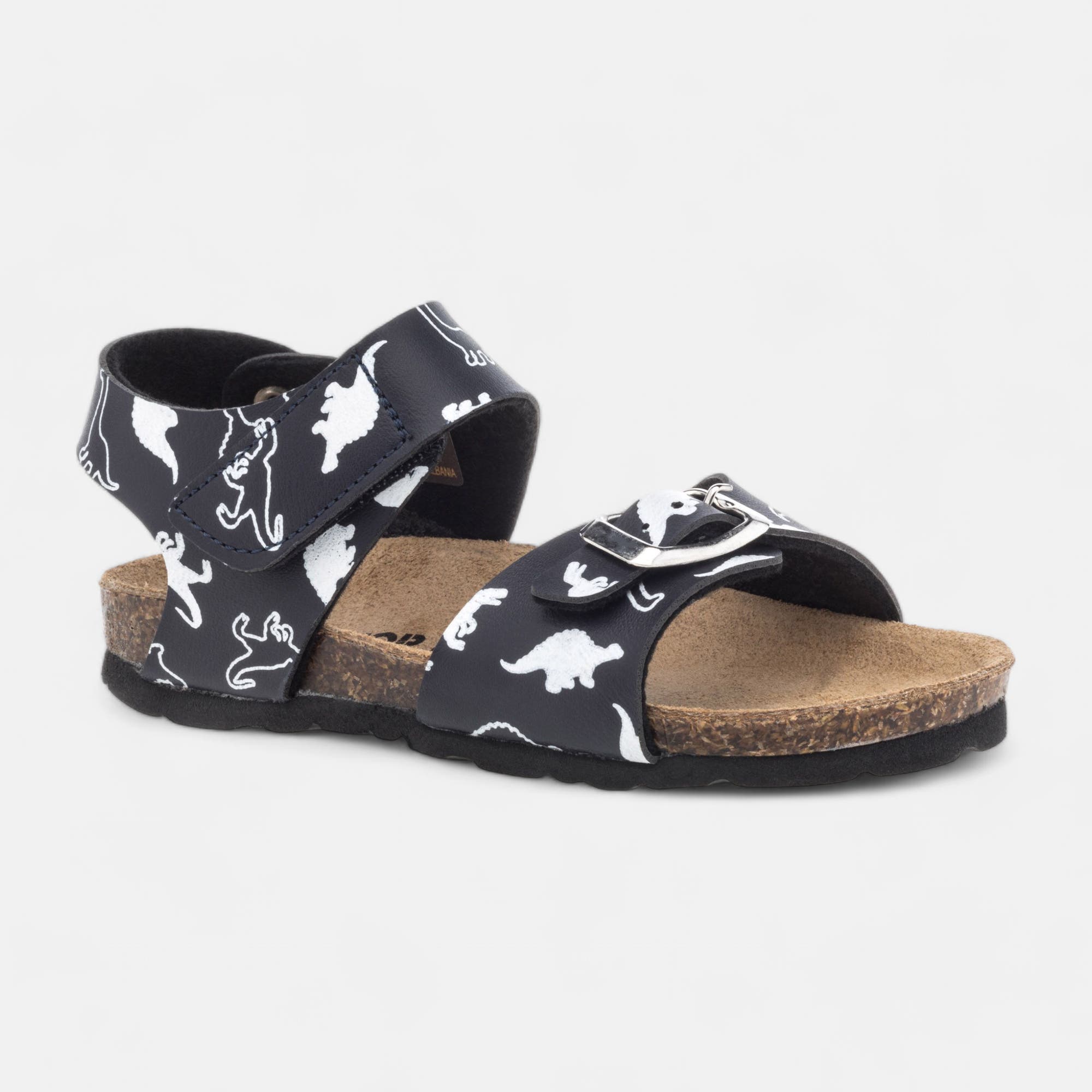 Mules semelle liège Garçon bleu marine