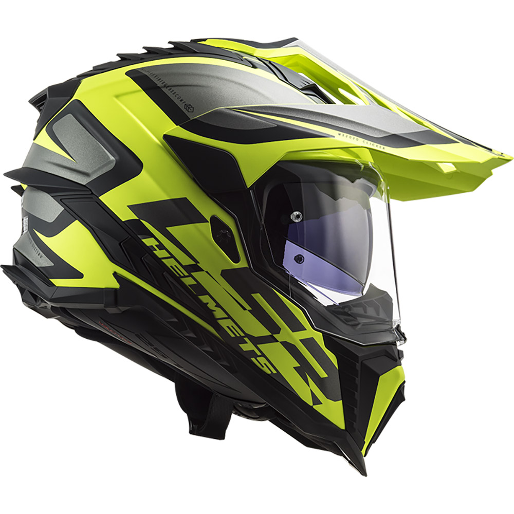 LS2 - Casque MX701 Explorer HPFC Alter Noir Mat / Jaune