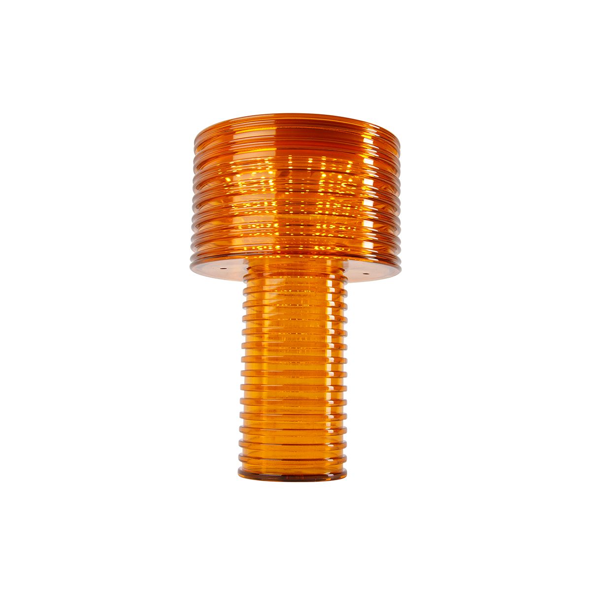 Tafellamp oranje kunststof incl. LED solar oplaadbaar IP44 - Ambar