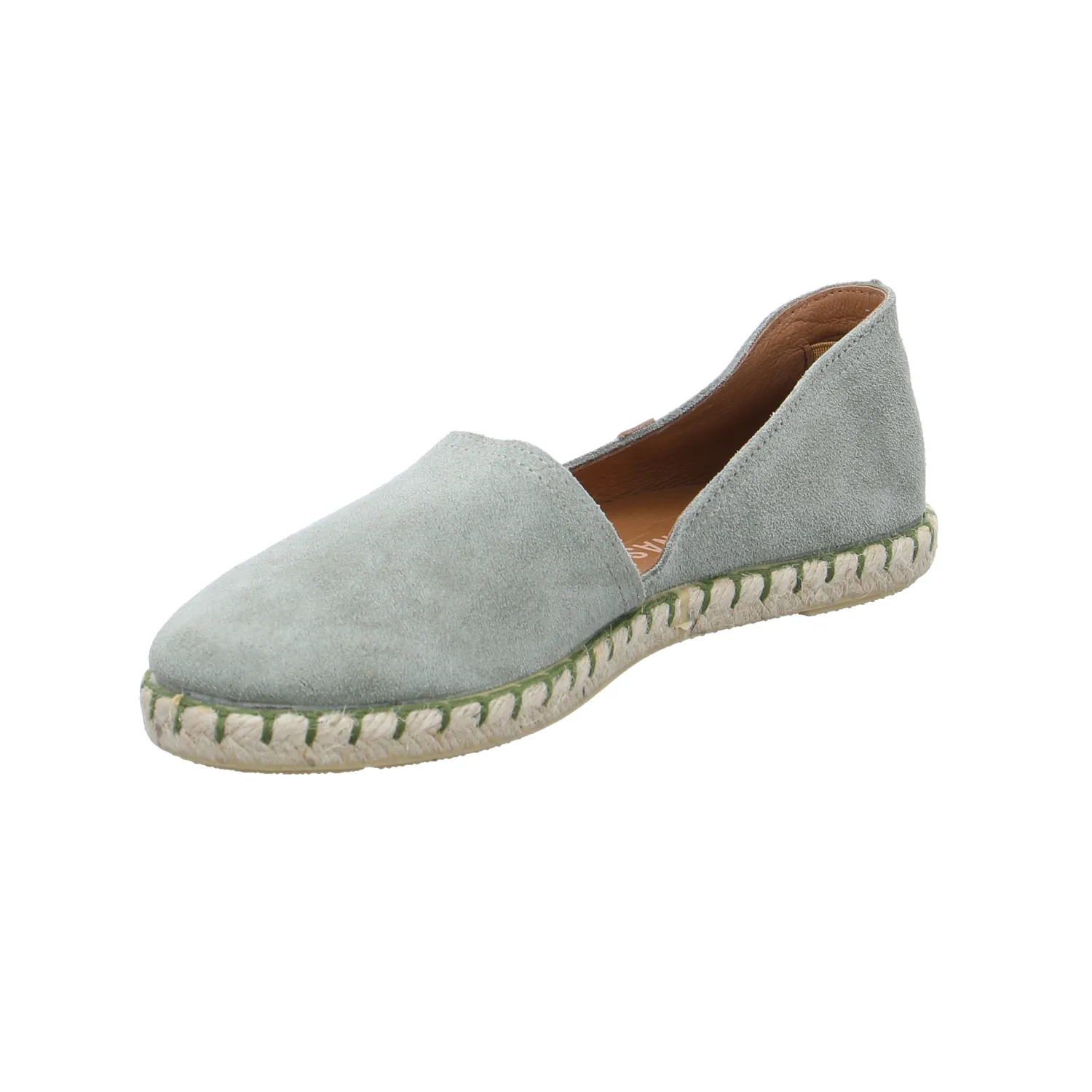 VERBENAS Espadrille Khaki Leder