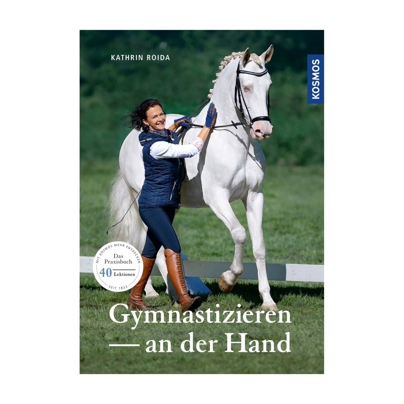 Kosmos Gymnastizieren an der Hand