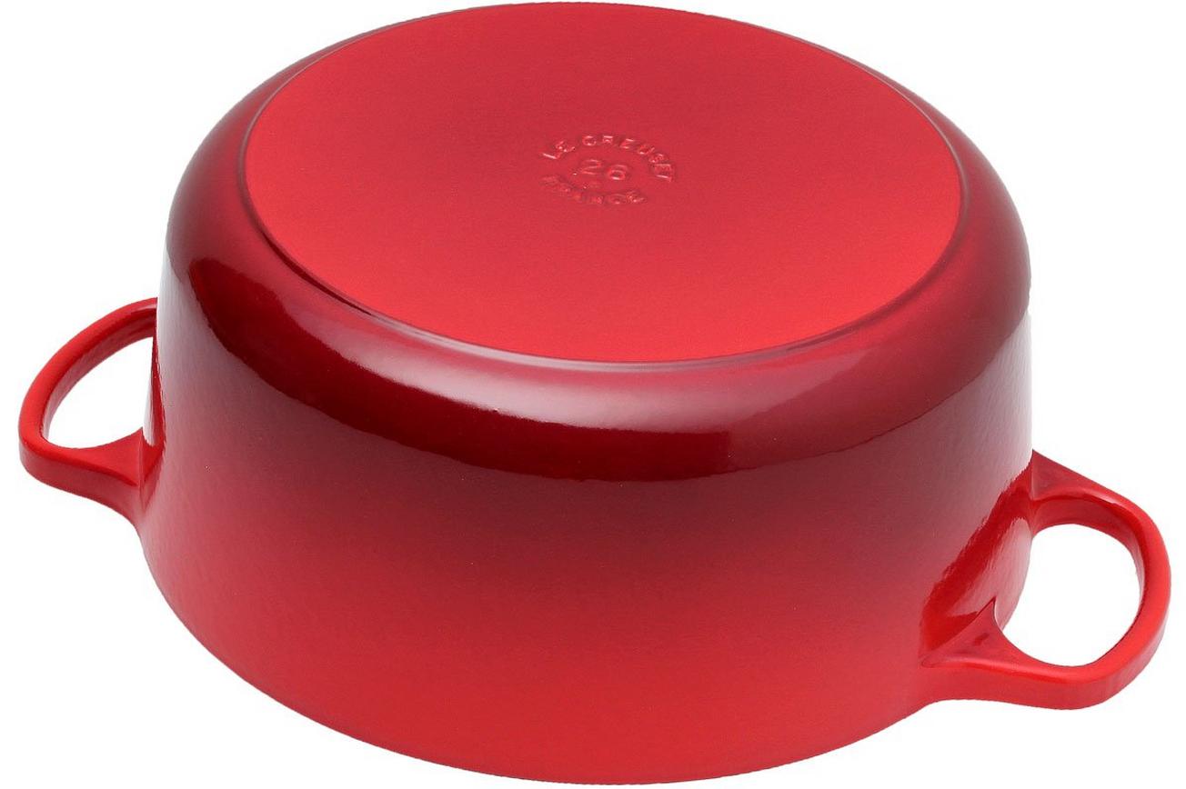 Le Creuset braadpan - cocotte 26cm, 5,3L rood