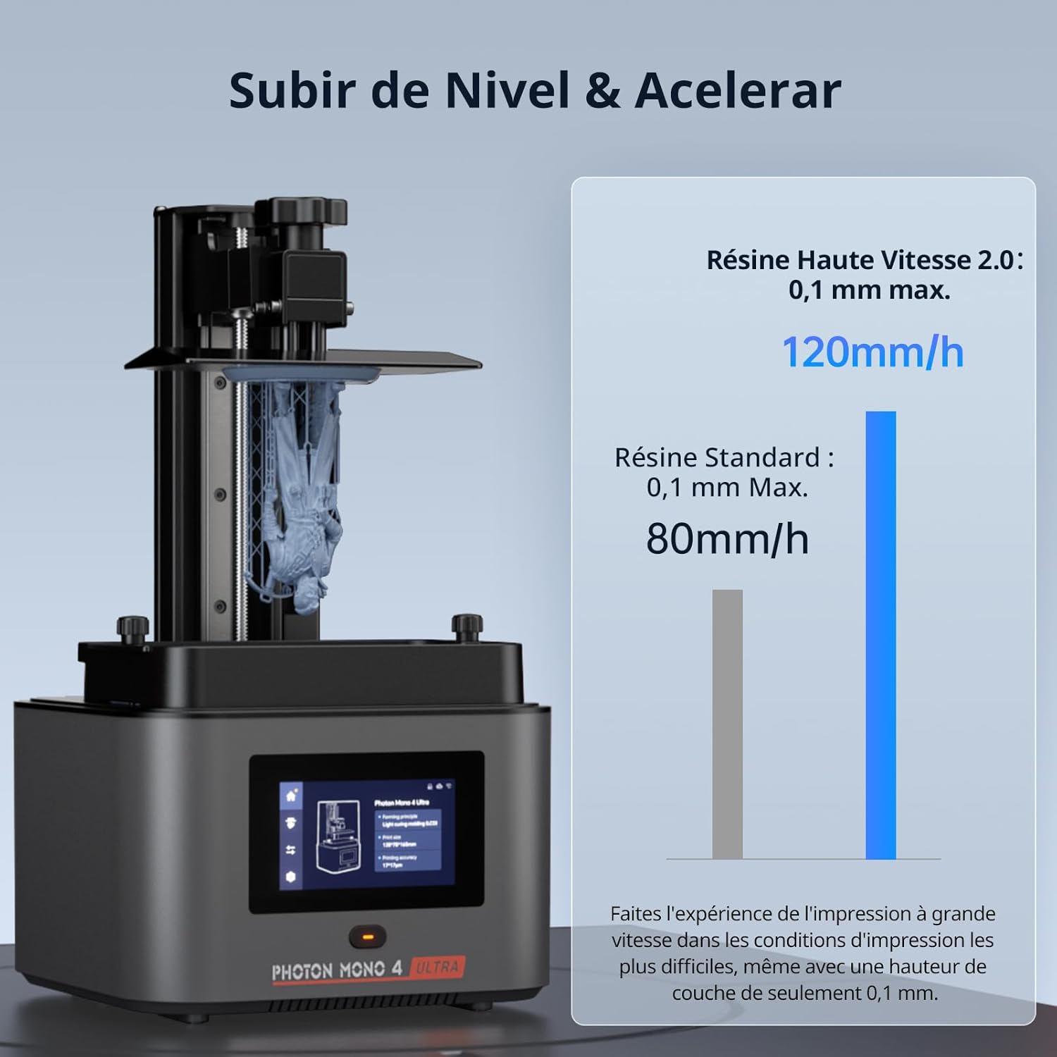 Imprimante 3D Anycubic Photon Mono 4 Ultra Résine – 6,04 pouces X 3,42 pouces X 6,49 pouces