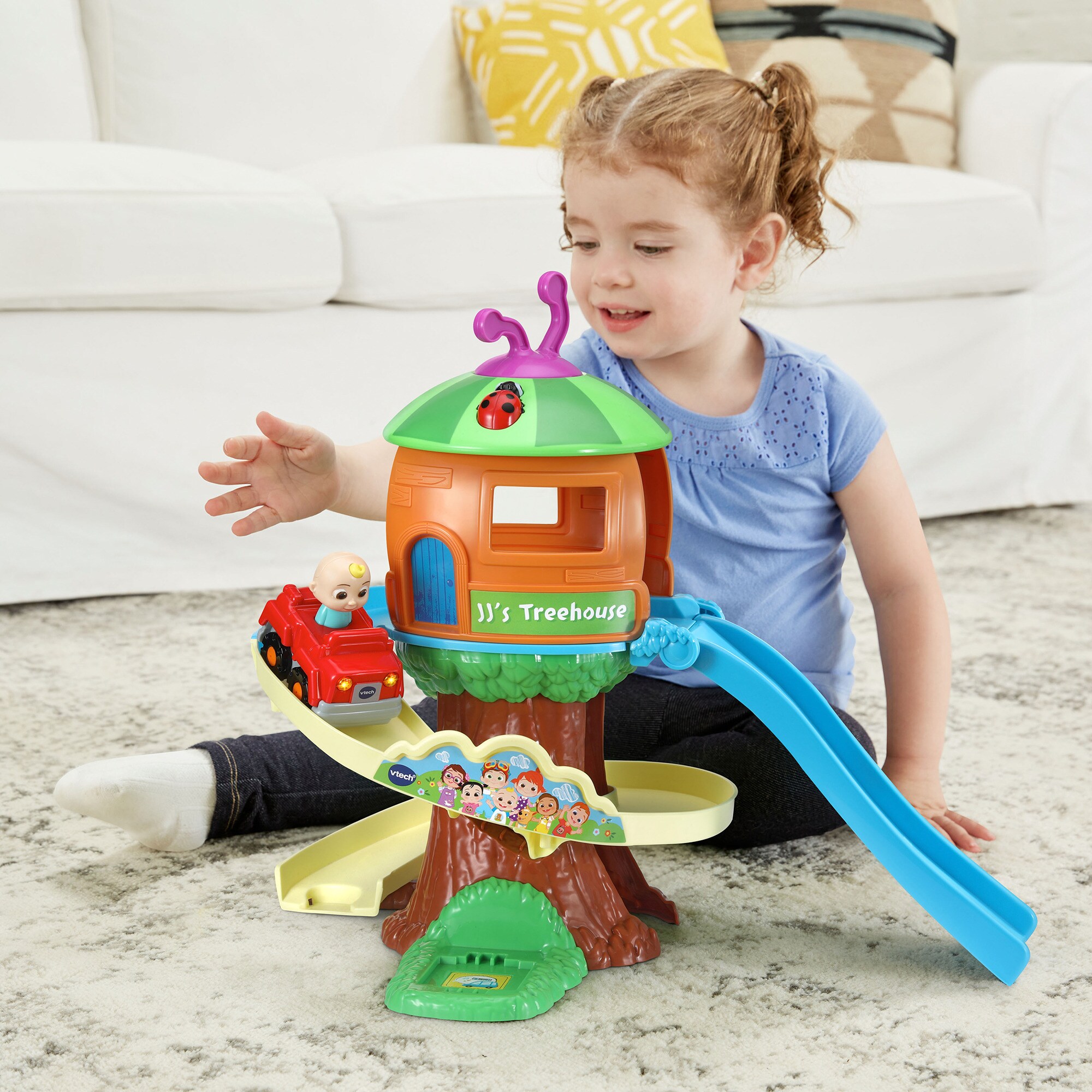 Vtech Spielgebäude Tut Tut Baby Flitzer - CoComelon JJs Baumhaus Schienenset