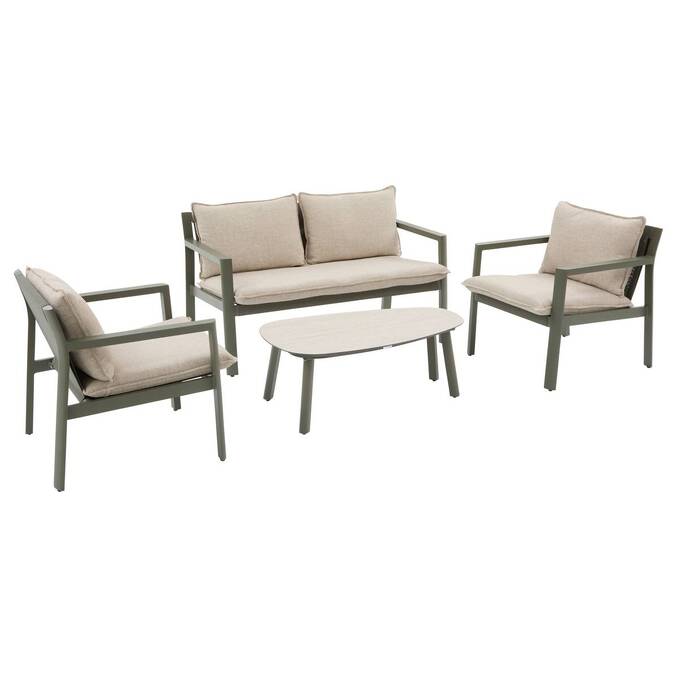 Salon de jardin FLOVIA Vert laurier