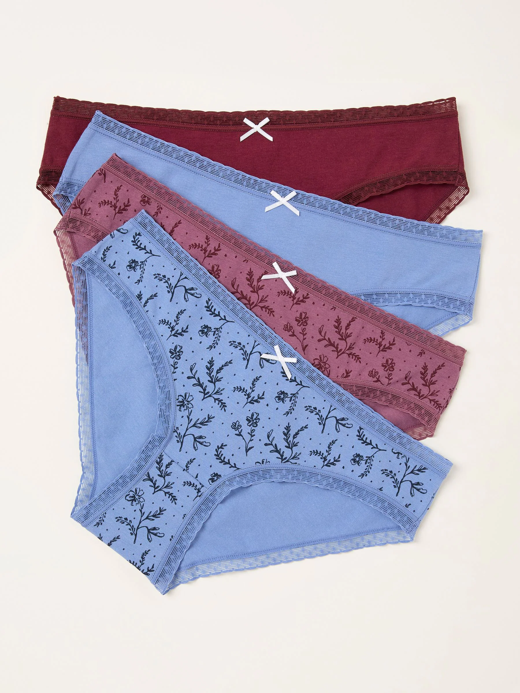 FatFace 4 Pack High Leg Knickers