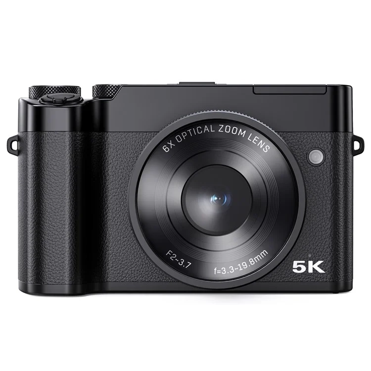 (64MP) 5K Dual Kamera Camcorder Digitalkamera 10-fach Zoom LED Licht 2.8
