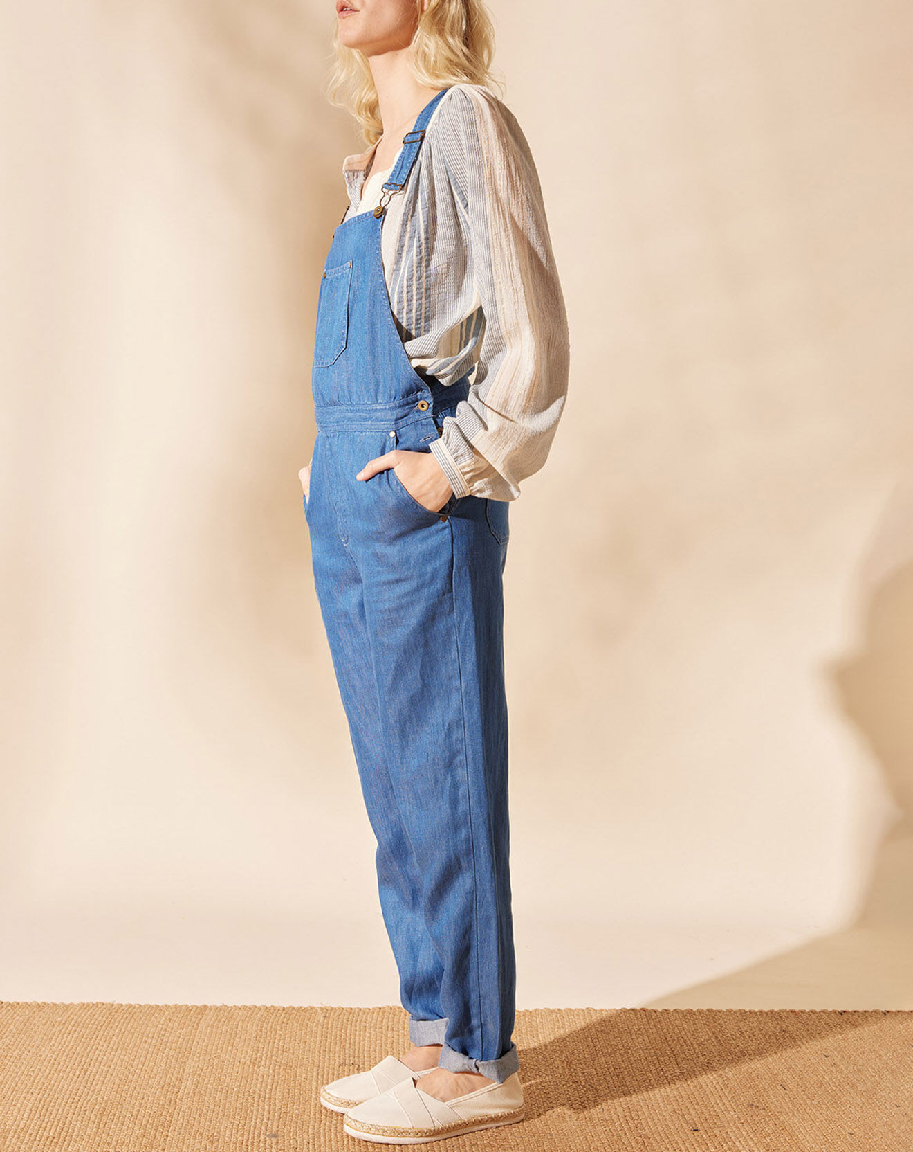 Louizon Salopette en Lin mélangé Nooks jeans