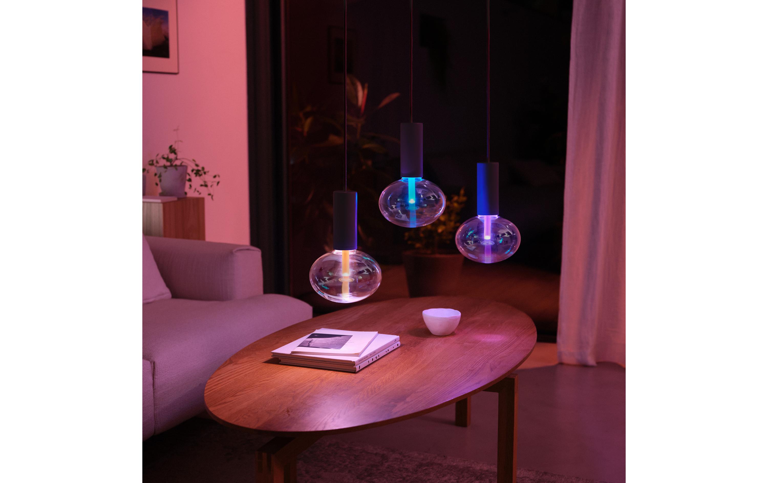 Leuchtmittel White & Col. Amb. Lightguide, 6.5 W, EllipseSmartes Hue E27-Leuchtmittel