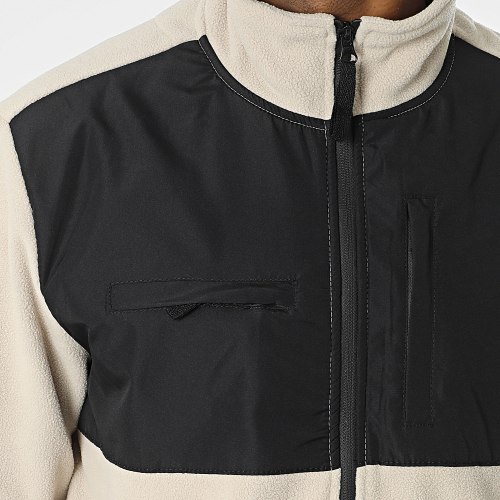 Veste Polaire Zippée Beige