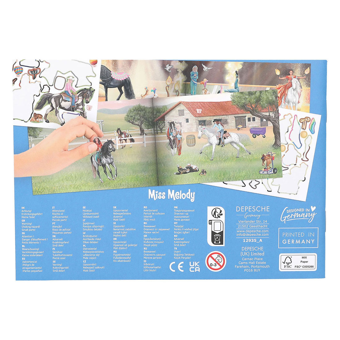Miss Melody Pocket Stickerworld Stickerboek