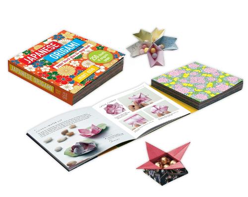 Japanese Origami: Paper Block Plus 64-Page Book (Paperback)