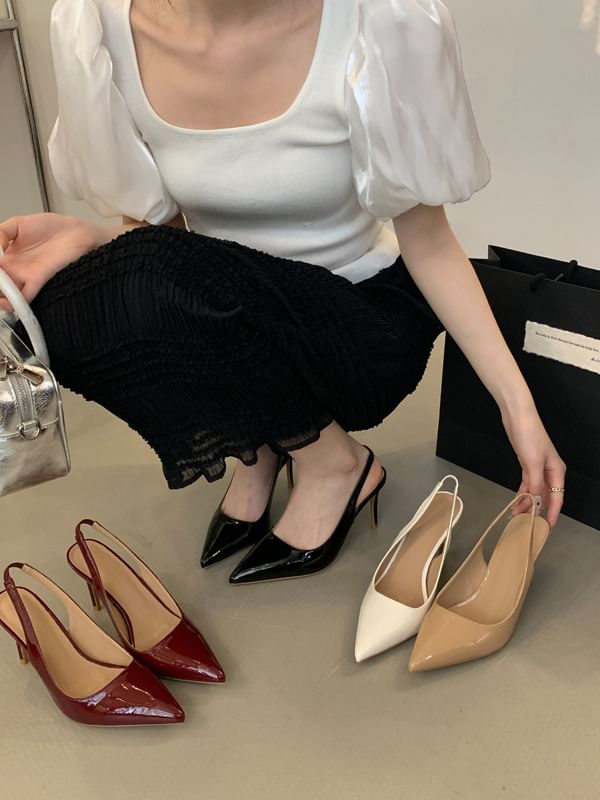Niuna - Pumps met puntige neus en stilettohak