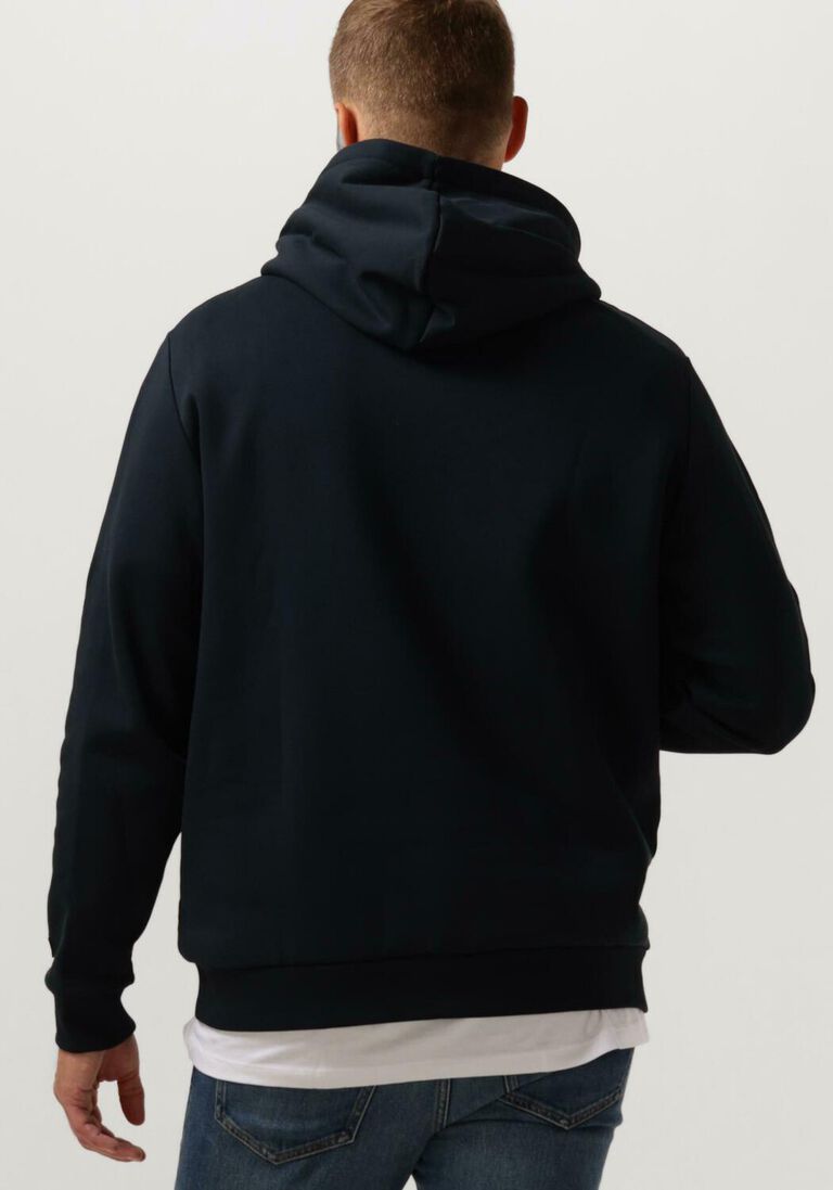 LYLE & SCOTT donkerblauwe lyle & scott sweater embroidered hoodie