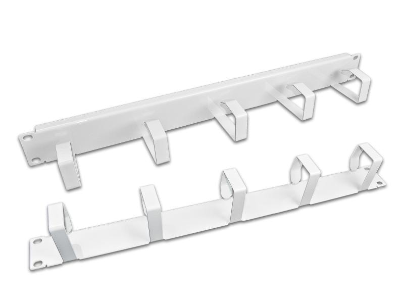 Wirewin Kabelführungspanel KFP-5RING METAL , Grau Umfangreiches Kabelschrank-Zubehör