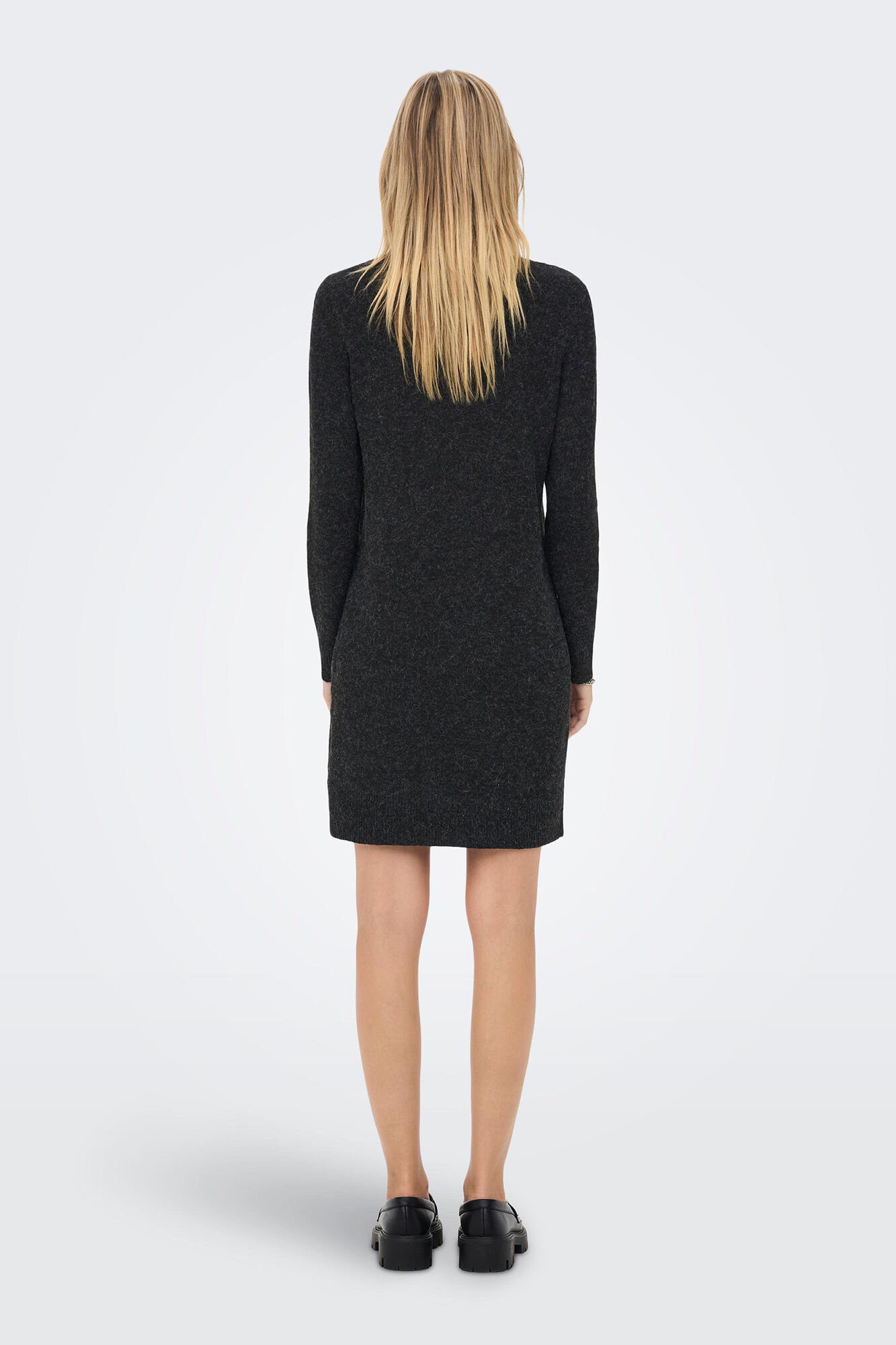 Vestido curto de tricô