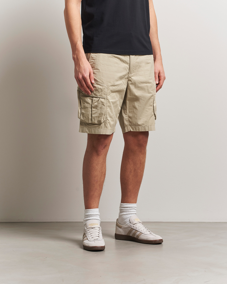 Parajumpers Edmund Garment Dyed Twill Cargo Shorts Asparagus