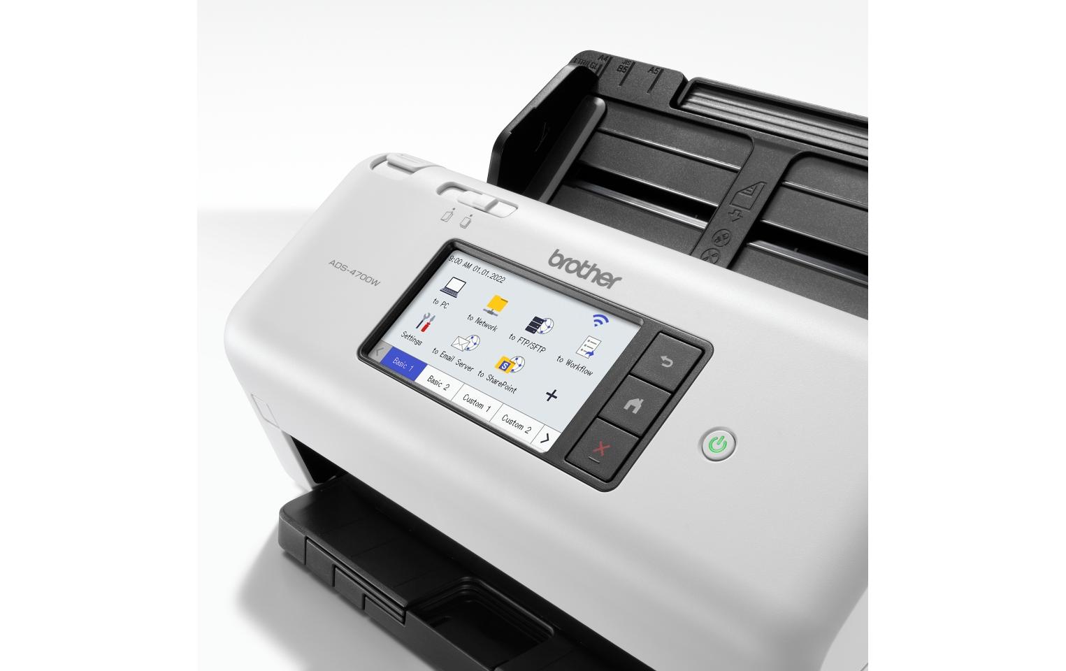 Dokumentenscanner ADS-4700W<br>Professioneller Dokumentenscanner mit LAN und WLAN