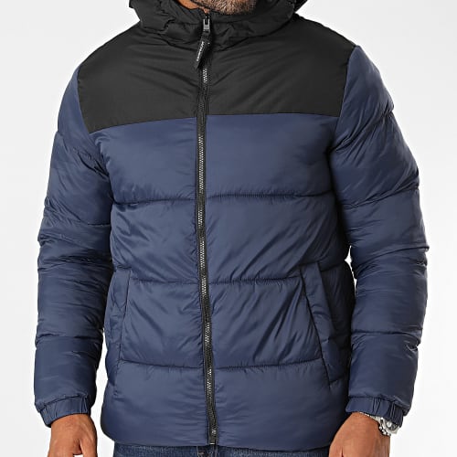 Doudoune Capuche Toby Bleu Marine Noir