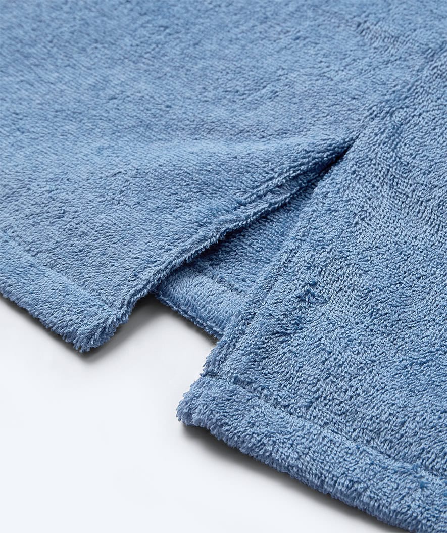 Watery badeponcho til junior - Bomuld - Atlantic Blue