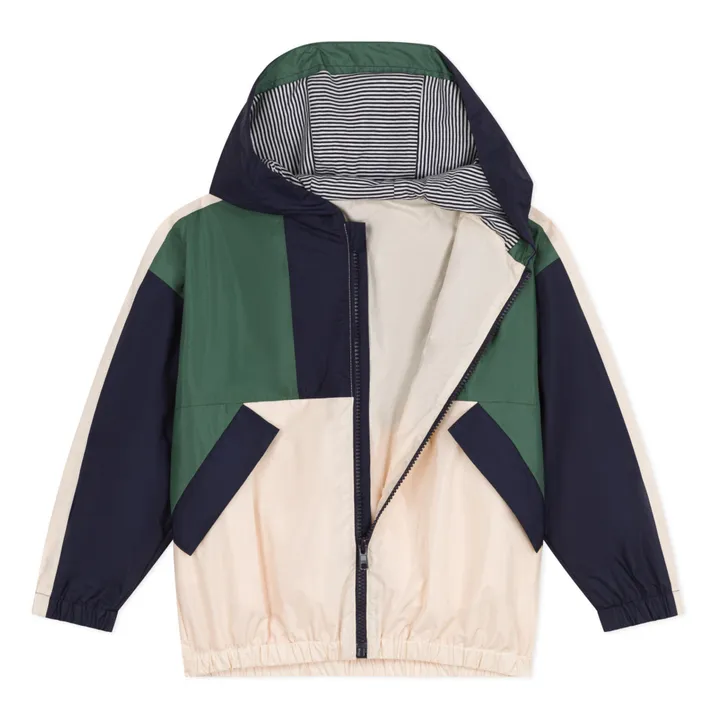Petit Bateau Coupe-vent Mabrouk Colorbloc | Vert kaki