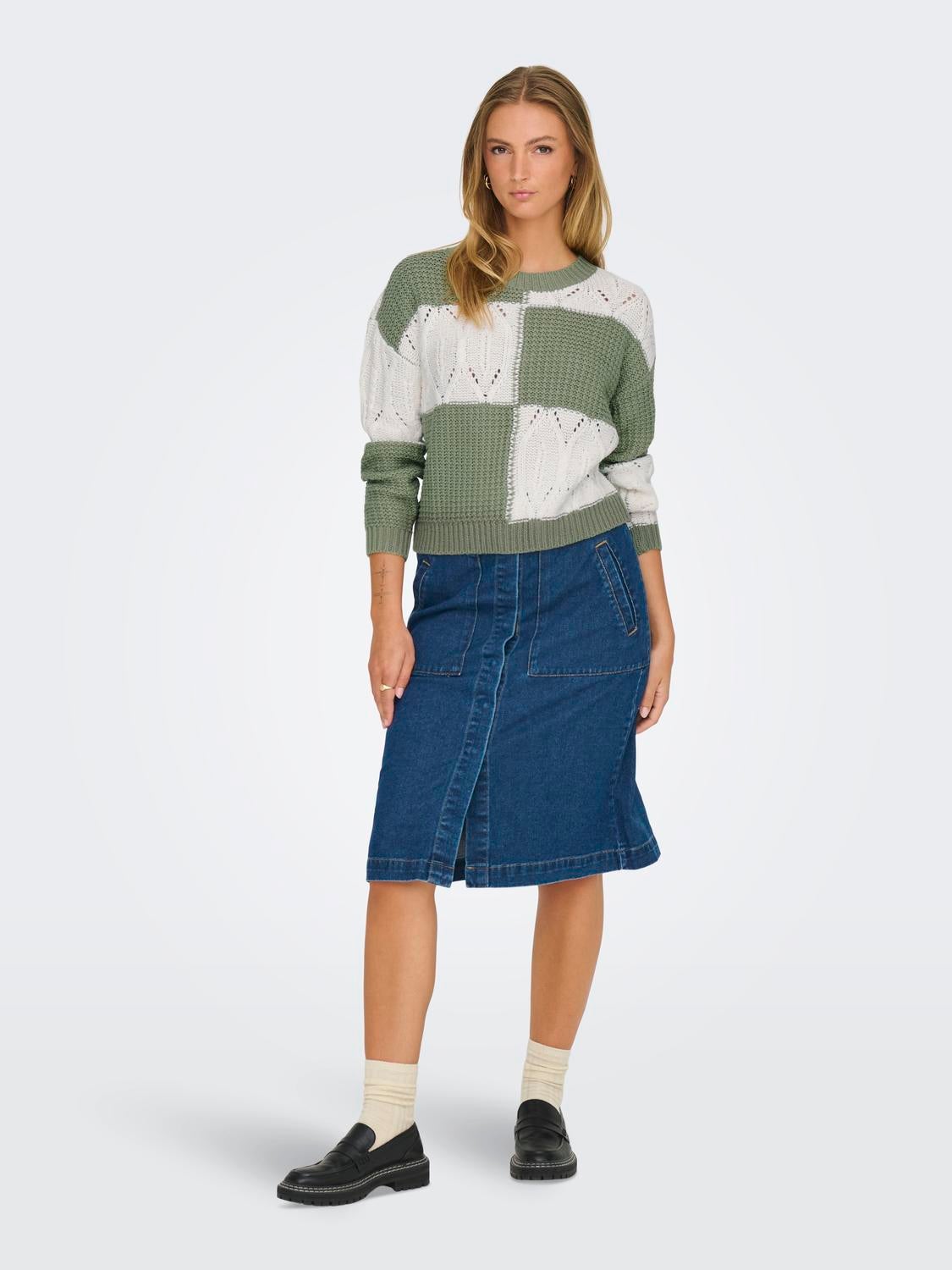 JDYJUSTY Strickpullover Sea Spray