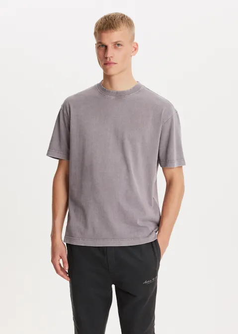 Oversized t-shirt washed paars (PRS.M)