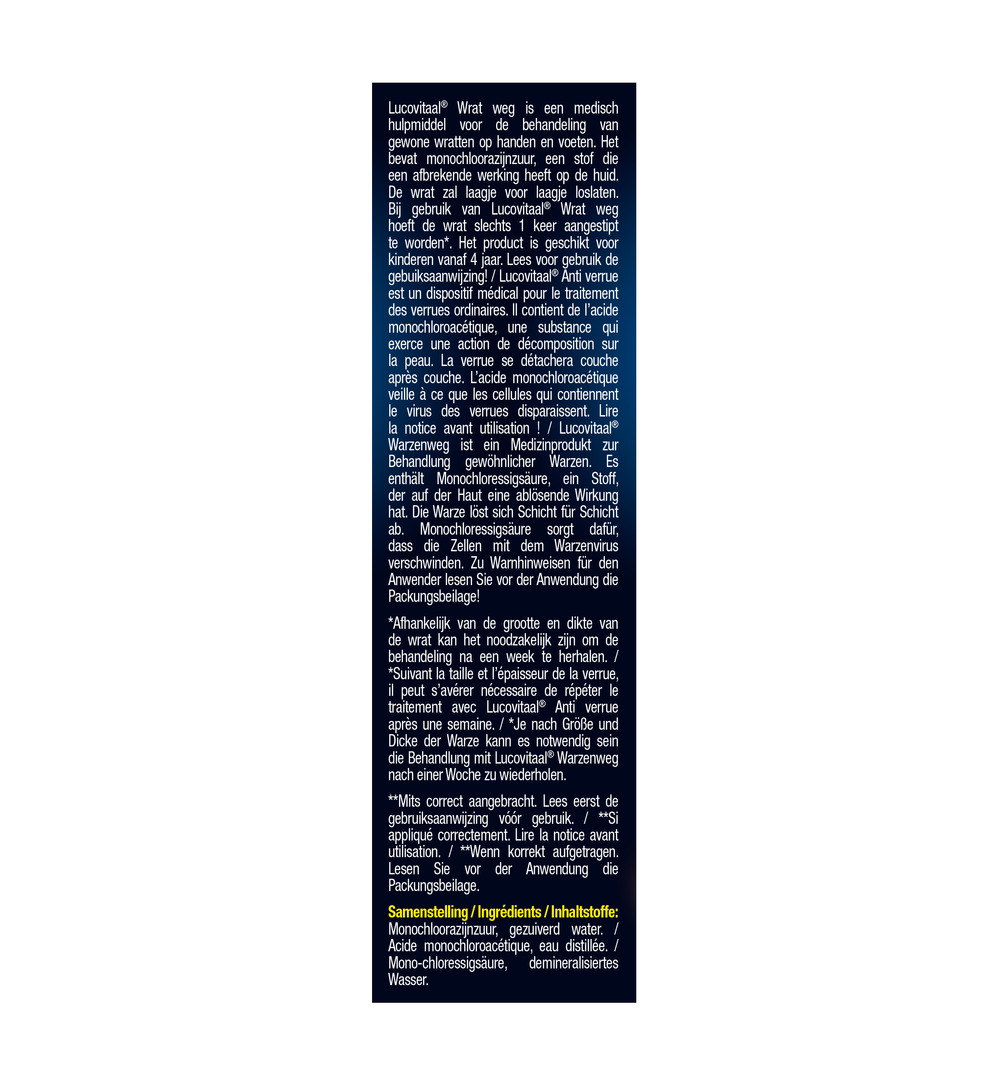 Lucovitaal Wrat Weg (2 ml)