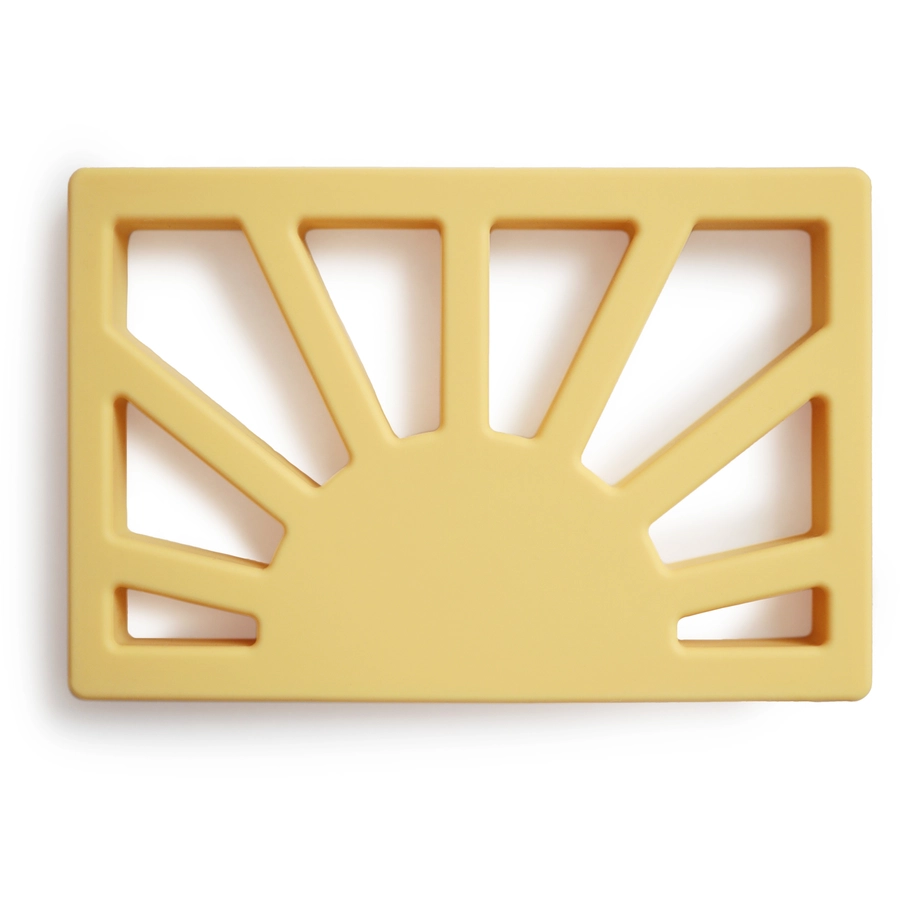 mushie Beißring Sonne, Muted Yellow