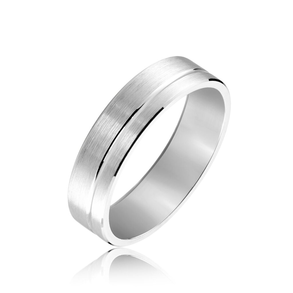 Alliance Abygail Ruban Plat Argent Blanc