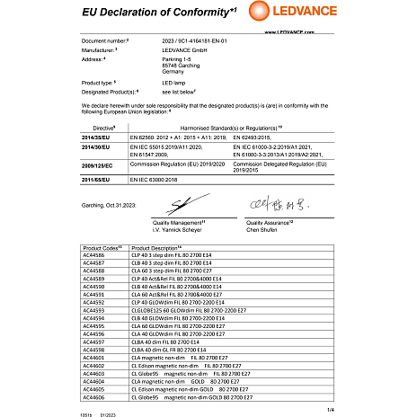 Osram LED kronepære 7W - dæmpbar