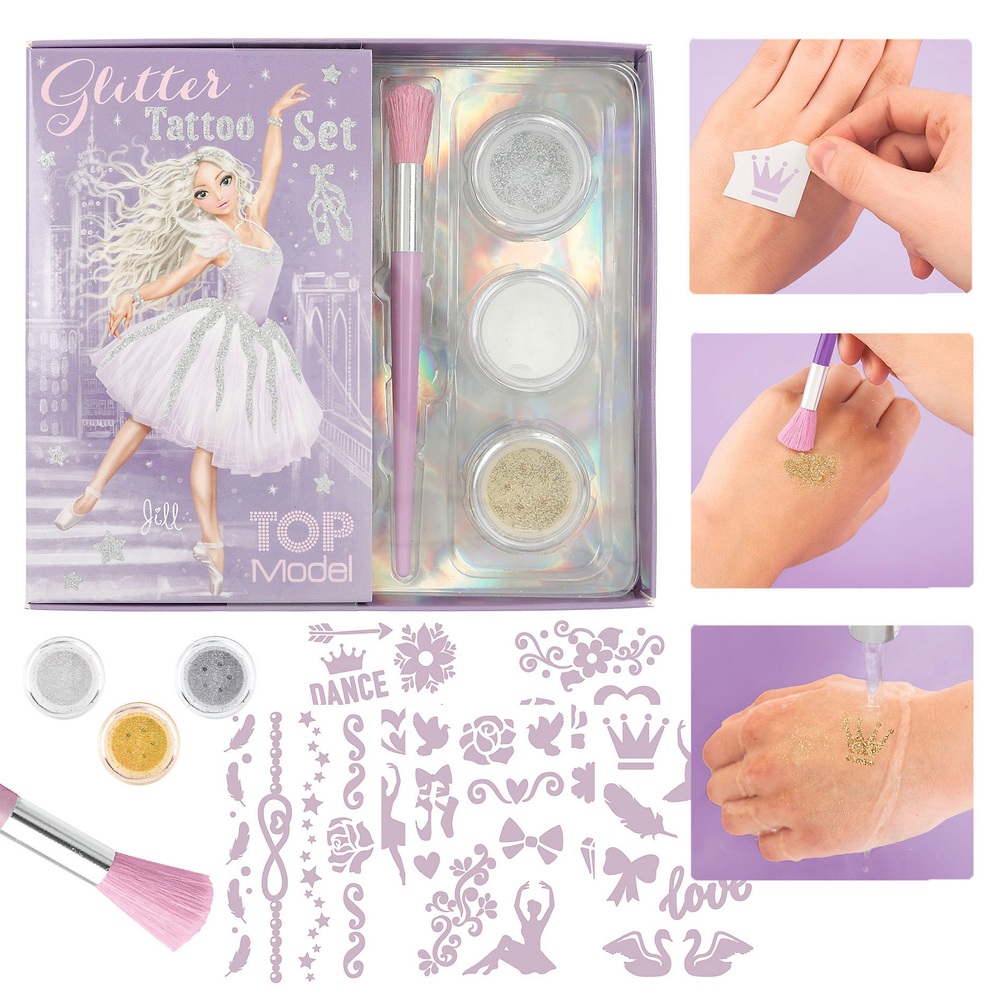 TOPModel Glitzer-Tattoo-Ballett-Set