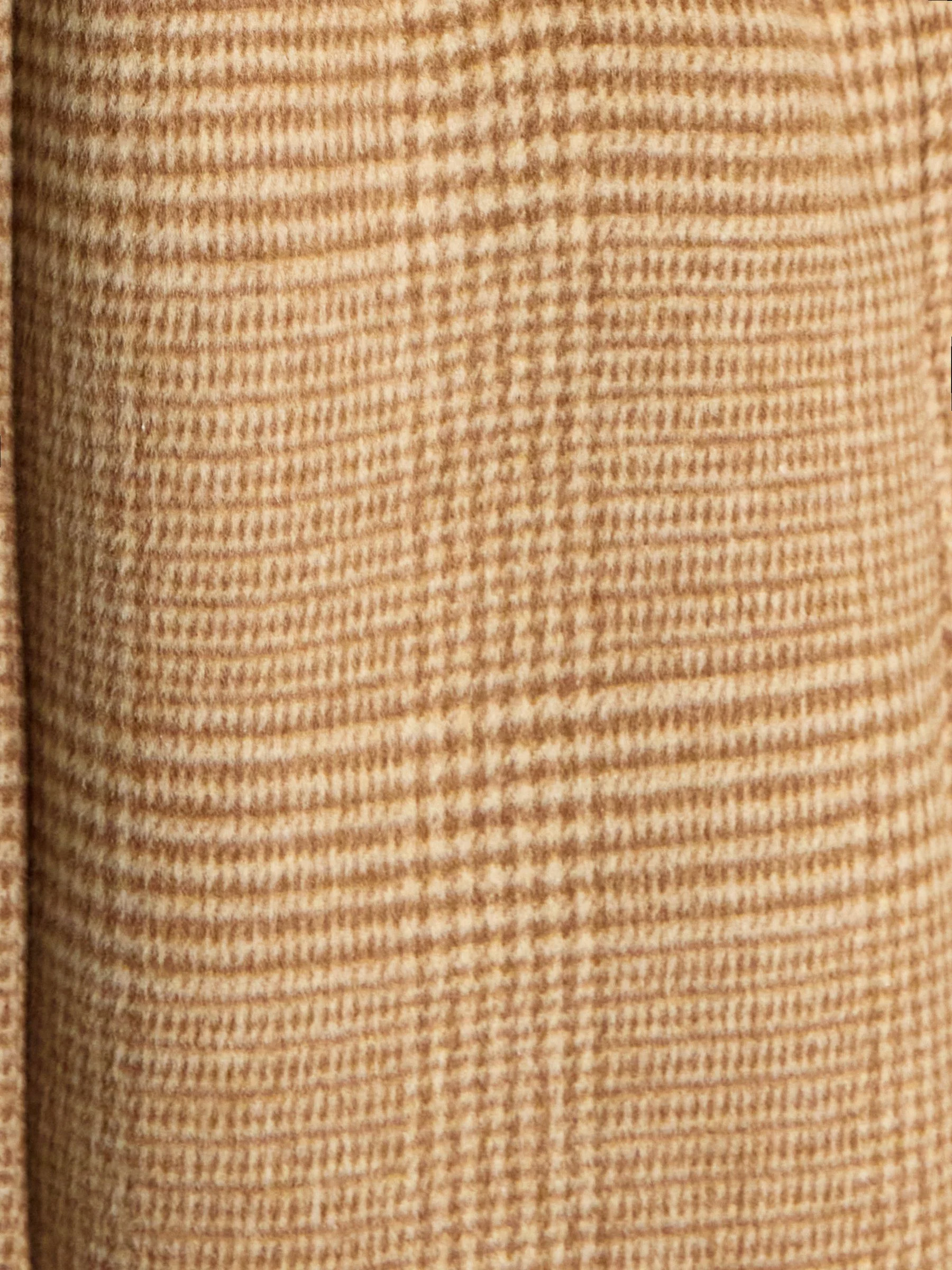 Lichtbruin - Joules Amberley lange wollen Mix jas met riem