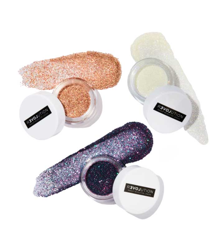 Revolution Relove - *Euphoric* -  Glitter solto iridescente para todos os fins - Ice White