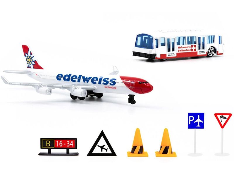 ACE Toy Airport Play Set Edelweiss 1:87 Flughafen-Spielset Edelweiss