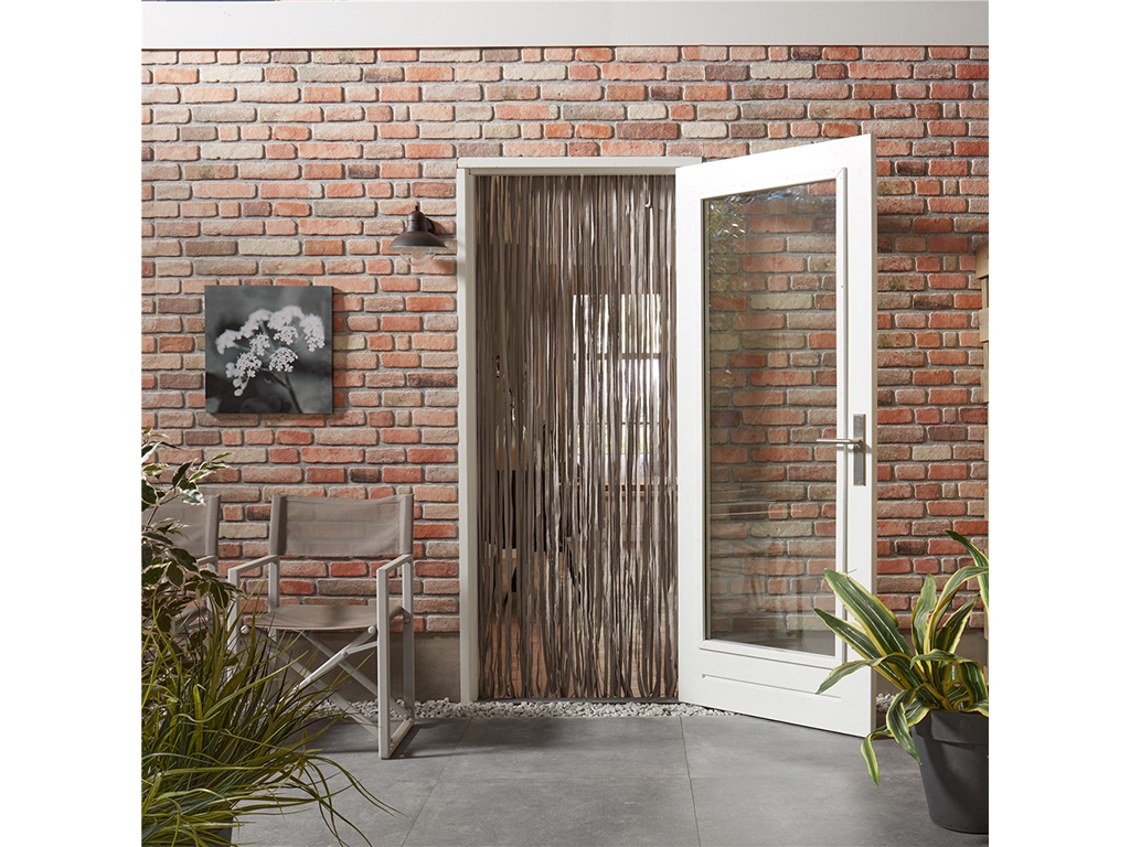 Livn Tape alu rail grijs 100 x 230 cm deurgordijn