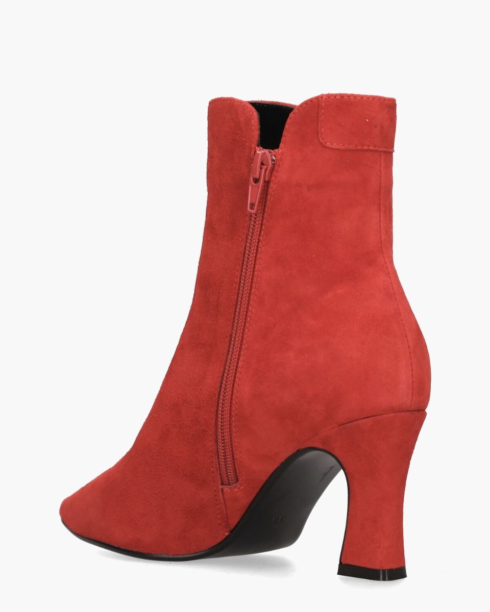 Di Lauro Sterre Donkerrood Dames Enkelboots
