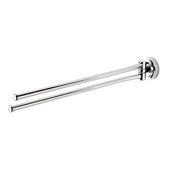 Geesa Luna 2-lids handdoekhouder chroom