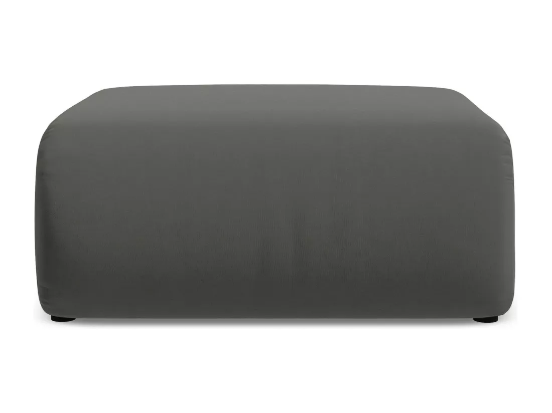Pouf en velours - acier - EKAHI
