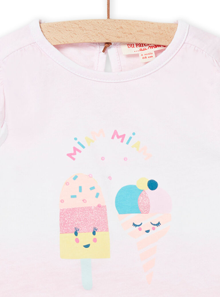 T-shirt rose bébé fille
