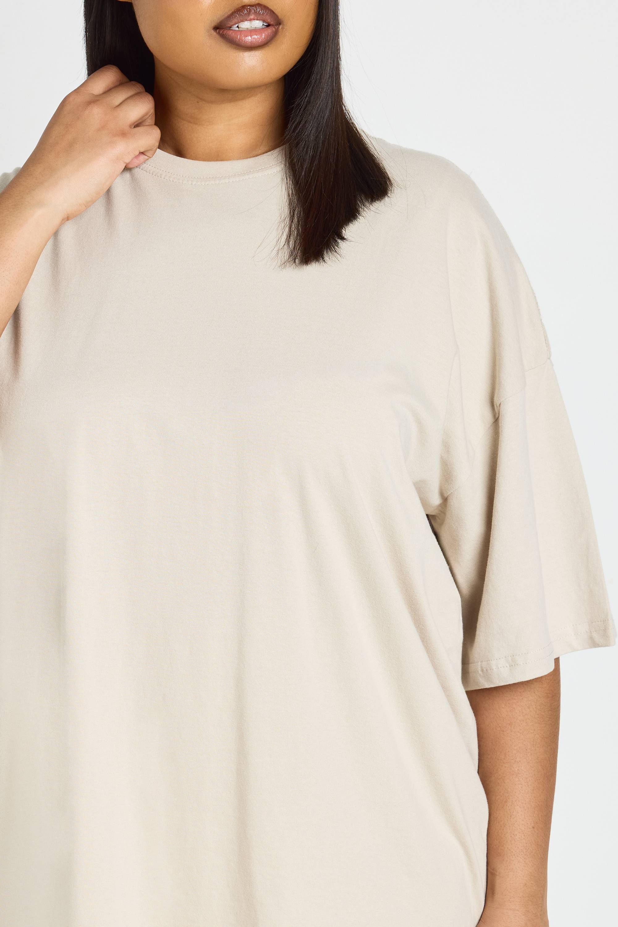 boohoo T-shirt Oversize Basique Grande Taille