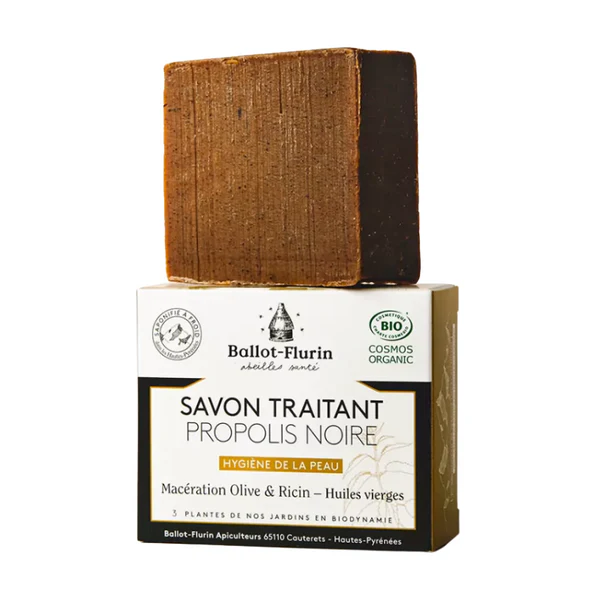 Ballot-flurin Savon Traitant à la Propolis noire 100g