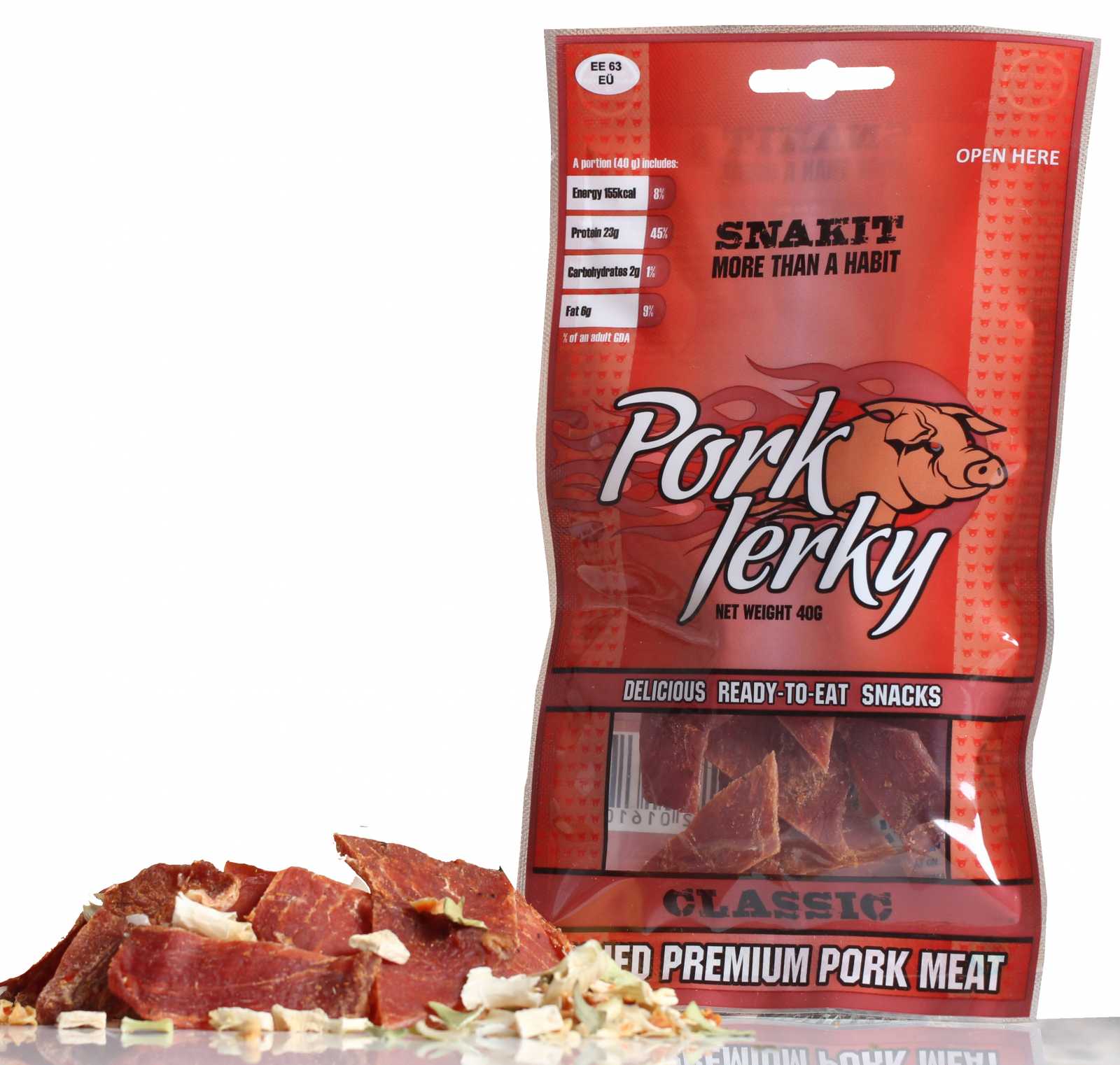 Petisco de carne seca de porco 40g